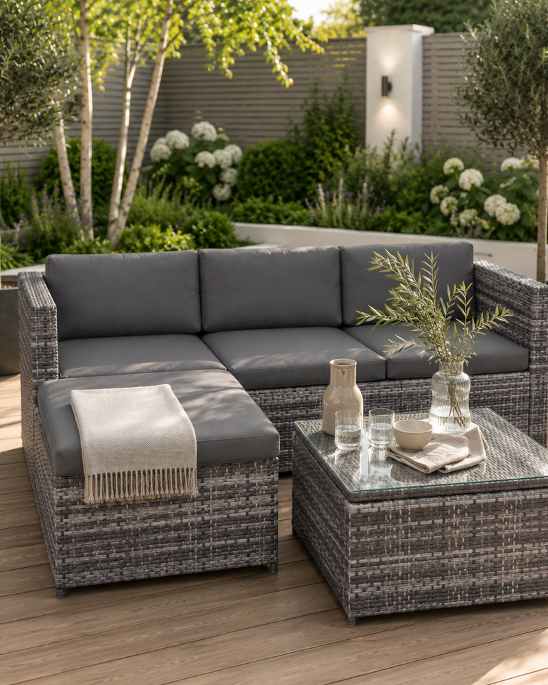 Rattan Corner Lounge Set