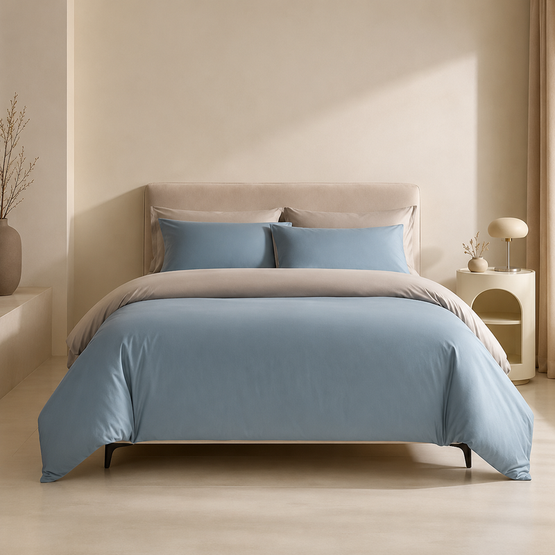 Long-Staple Brushed Cotton Bedding Set