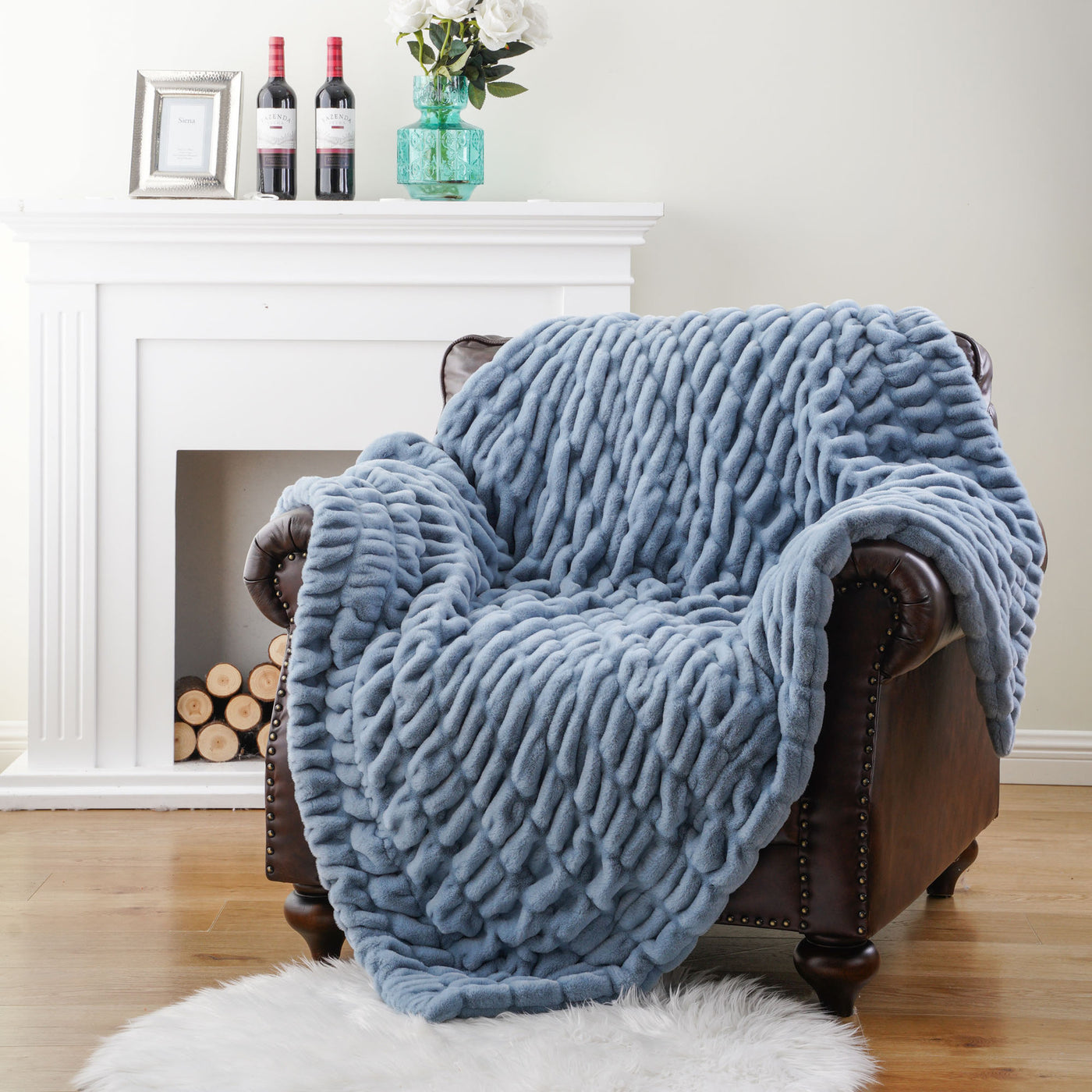 Ruched Plush Blanket
