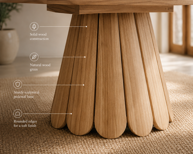 Extendable Round Dining Table