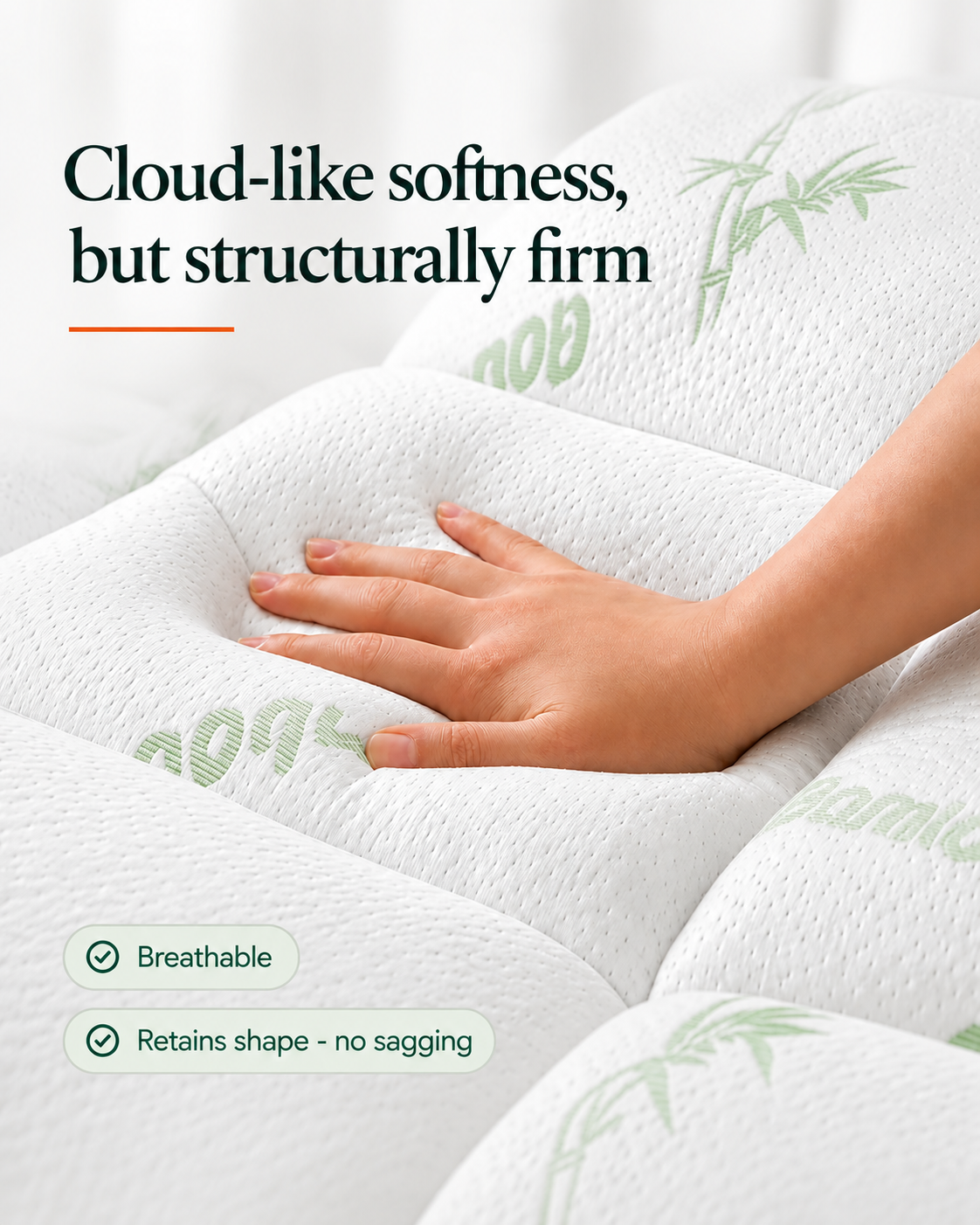 Bamboo Cloud Mattress Topper