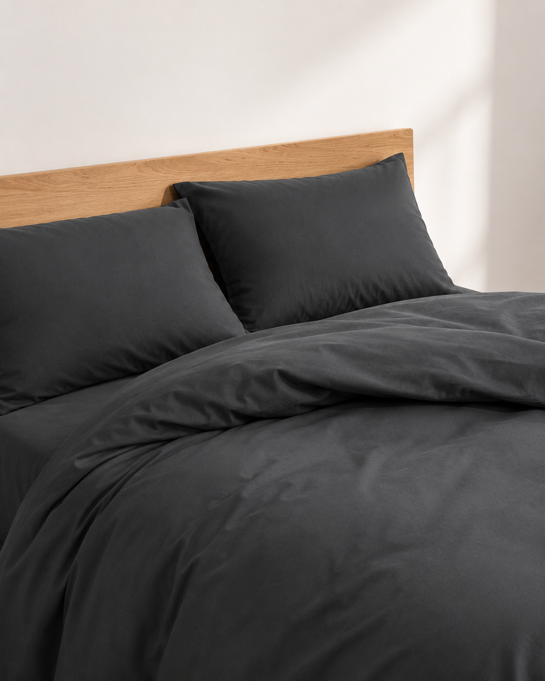 Relaxed cotton bedding set, fabric detail