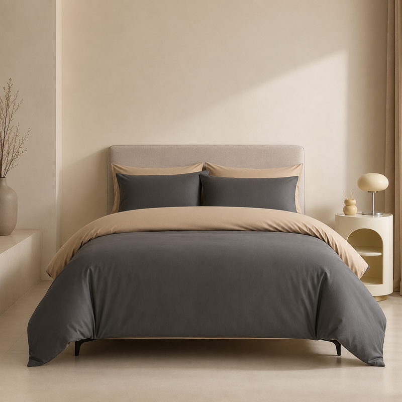 Long-Staple Brushed Cotton Bedding Set