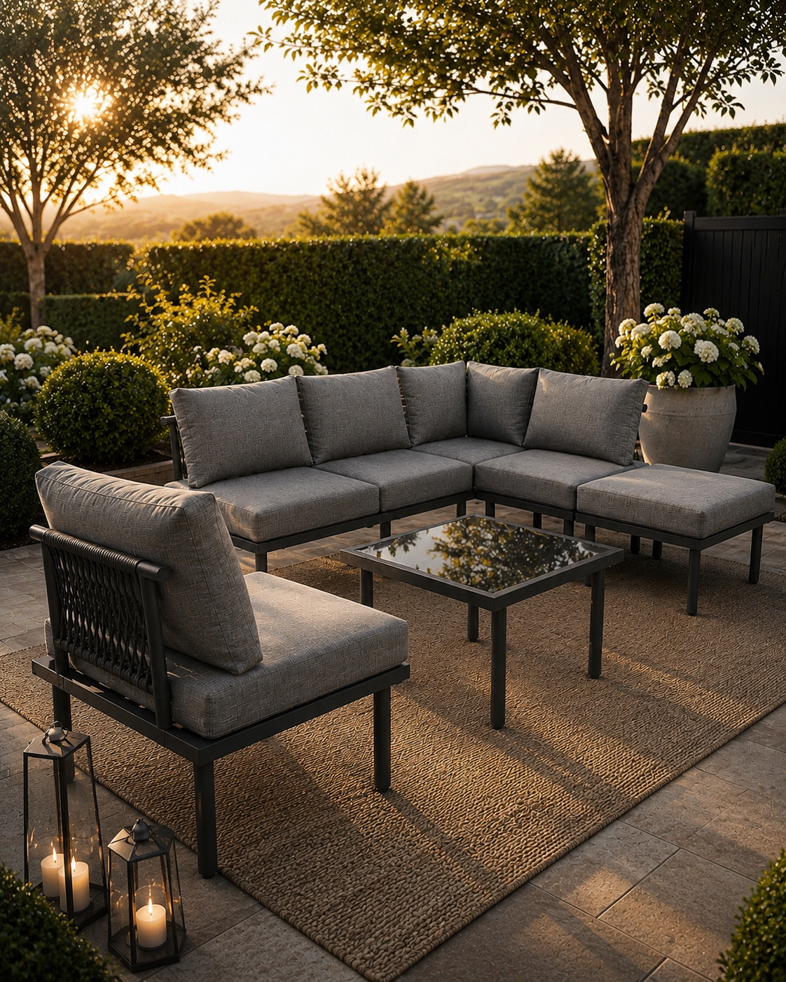 Rope & Iron Lounge Set